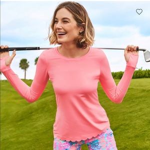 New with tags Lilly Pulitzer Luxetic SunGard long sleeve top